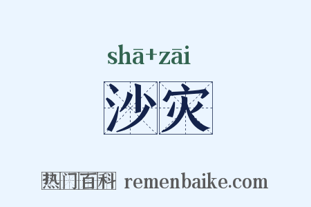 沙灾是什么意思的图片